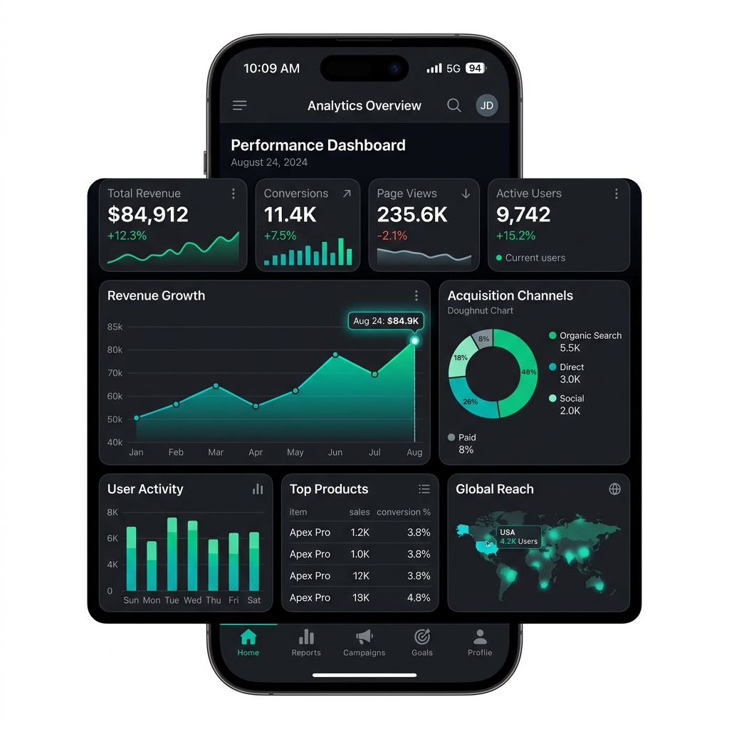 SS Services Dashboard mobile